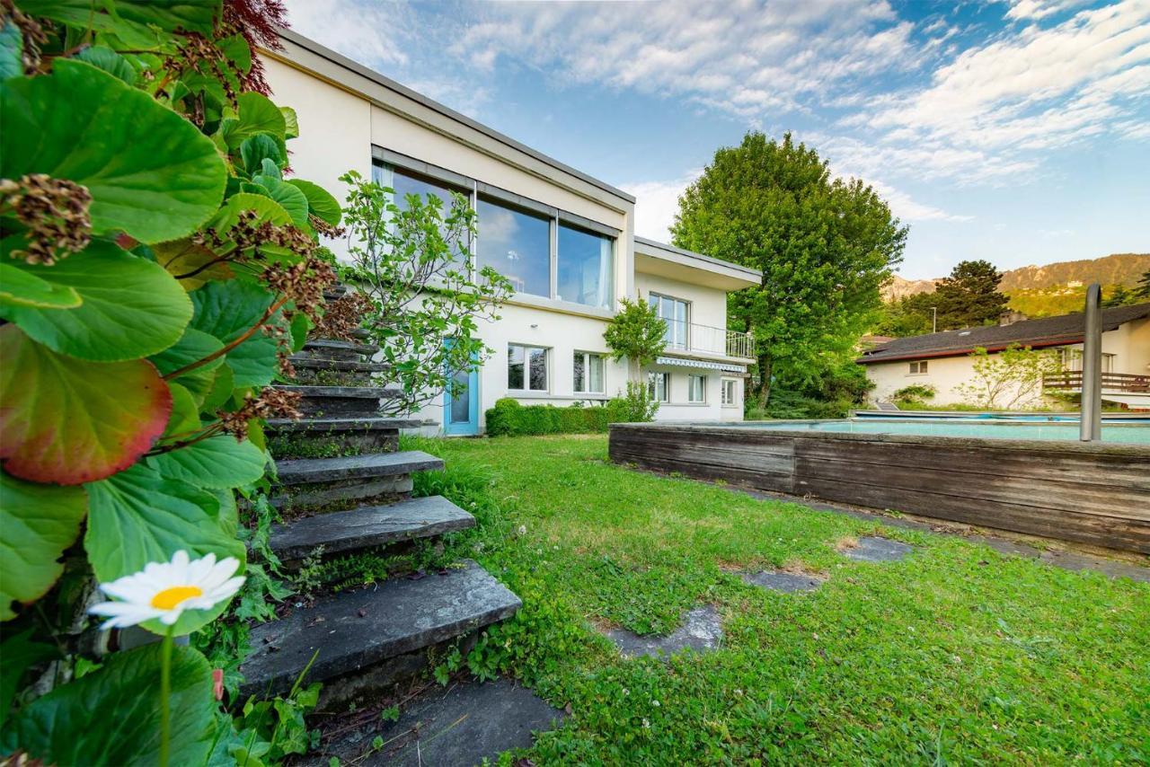 Rooms In Splendid Apartment With Parking-Stunning Lake View Montreux Exterior foto