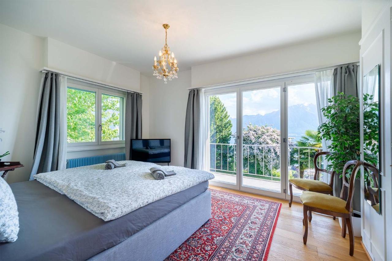 Rooms In Splendid Apartment With Parking-Stunning Lake View Montreux Exterior foto