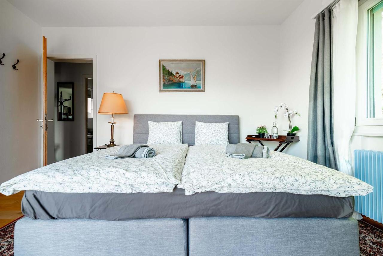 Rooms In Splendid Apartment With Parking-Stunning Lake View Montreux Exterior foto